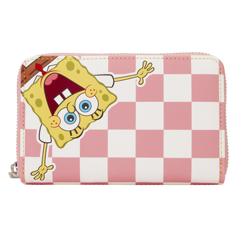 SpongeBob SquarePants & Patrick Star Checkered Zip Around Wallet, , hi-res view 1