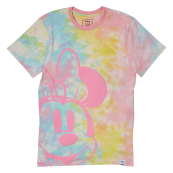 Minnie Mouse Pastel Tie-Dye Unisex Tee, Image 1