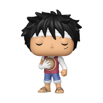 Pop! Monkey D. Luffy (Marineford Memorial) with Pop! Protector, Image 1