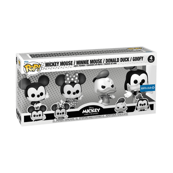 Pop! Mickey and Friends (Black & White) 4-Pack, Image 2