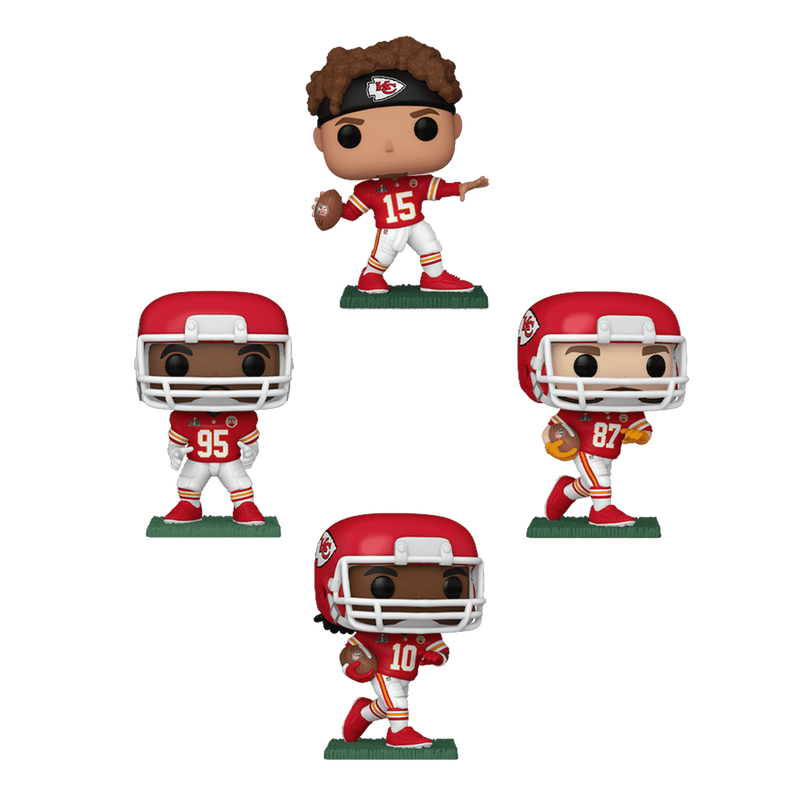 Pop! Kansas City Chiefs Super Bowl 2024 4-Pack, , hi-res view 1