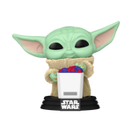 Pop Grogu With Snack Flocked