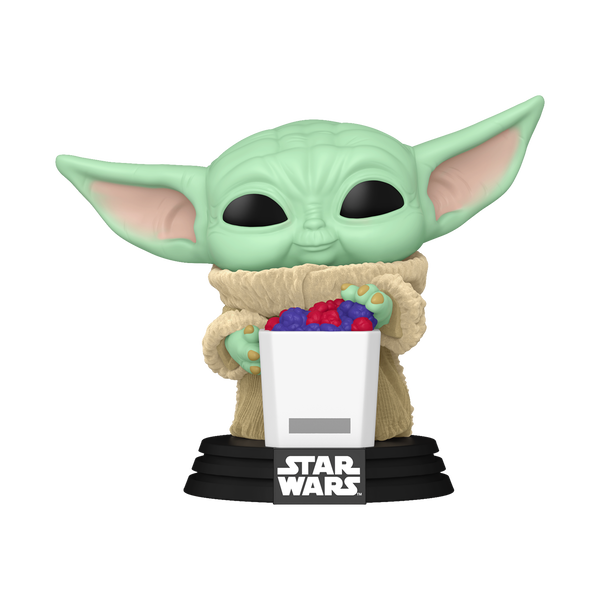 Pop! Grogu with Snack (Flocked)