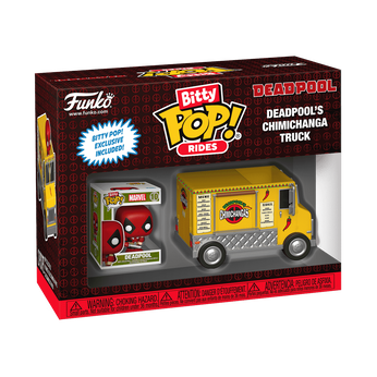 Bitty Pop! Rides Deadpool's Chimichanga Truck, Image 1