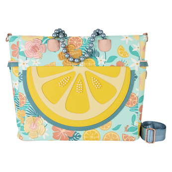 Loungefly Tropical Lemon Floral Convertible Backpack & Tote Crossbody Bag, Image 1