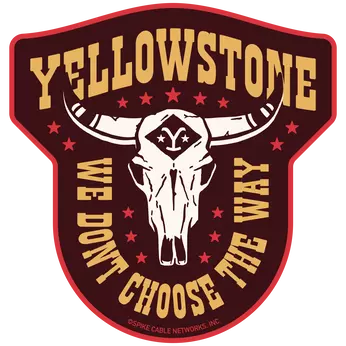 Yellowstone Patch Vinyl Sticker, Image 1