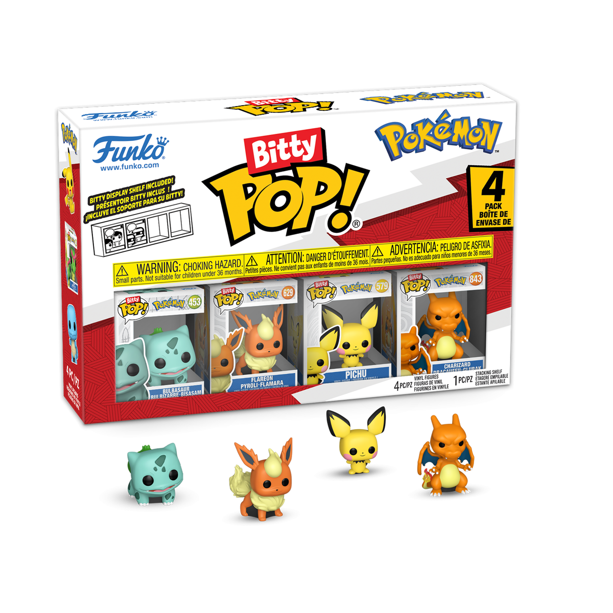 Набор из 4 фигурок Funko Bitty Pop! Pokémon, серия 3 — фото 1