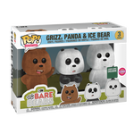 Pop! Grizz, Panda, & Ice Bear - 3 Pack (Flocked), , hi-res view 2