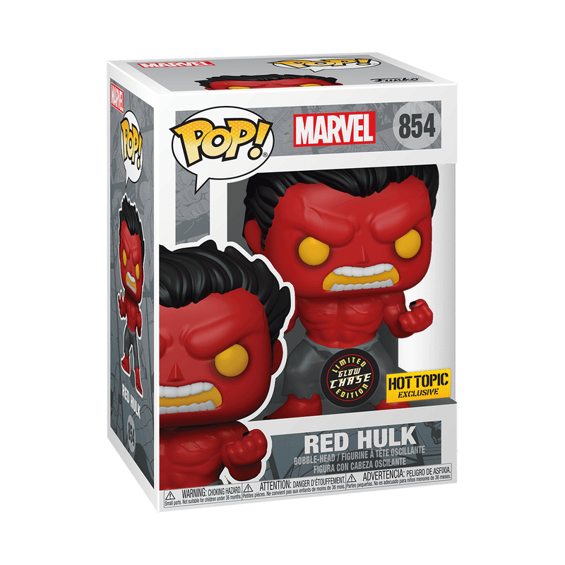 POP Marvel: Hulk- Red Hulk w/(GW)Chase, , hi-res view 3
