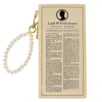 Bridgerton Exclusive Lady Whistledown's Society Papers Wristlet Card Holder, Image 1
