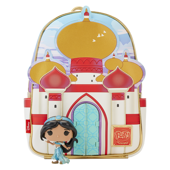 Limited Edition Bundle - Aladdin 30th Anniversary Palace Mini Backpack and Pop! Jasmine (Diamond), Image 1