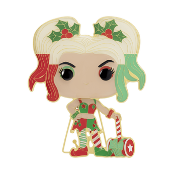 Pop! Pin Holiday Harley Quinn, Image 2
