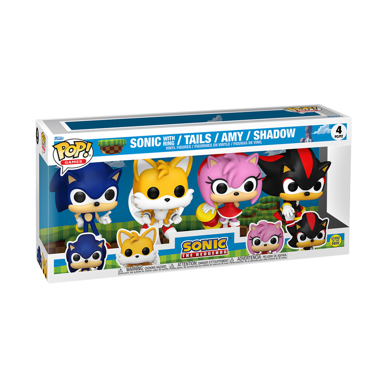 Pop! Sonic the Hedgehog 4-Pack (Glow), , hi-res view 2
