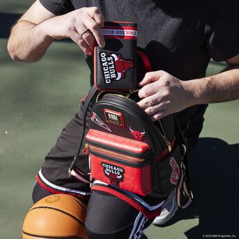 NBA Chicago Bulls Patch Icons Mini Backpack, Image 2
