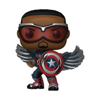 Pop! Captain America (Sam Wilson) (Retro Comic Deco), Image 1