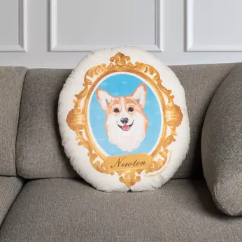 Bridgerton Newton the Corgi Pillow, , hi-res view 1