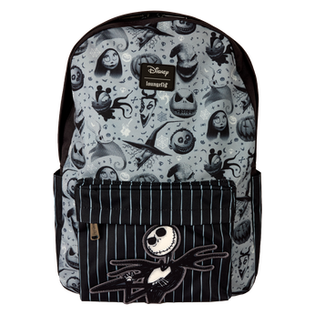 The Nightmare Before Christmas All-Over Print Full-Size Backpack, Image 1