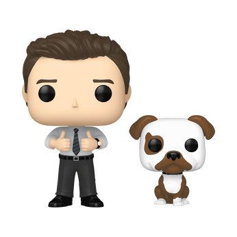 Pop! & Buddy Chris Traeger with Champion, Image 1