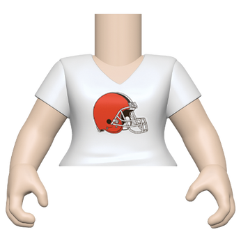 PY: Torso- FM SK1- VNeck(WH) Browns, Image 1