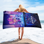 KPop Demon Hunters Movie Poster Beach Towel, , hi-res view 3