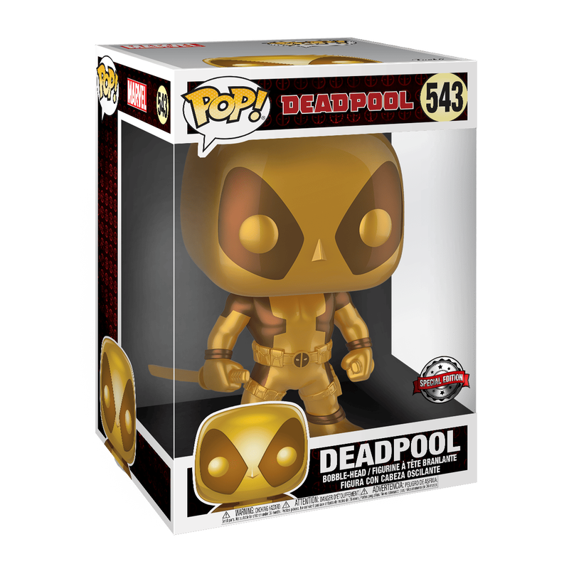 Pop! Jumbo Deadpool with Swords (Gold), , hi-res view 2