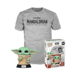 Pop! & Tee The Mandalorian Grogu with Cookies (Flocked), , hi-res view 1