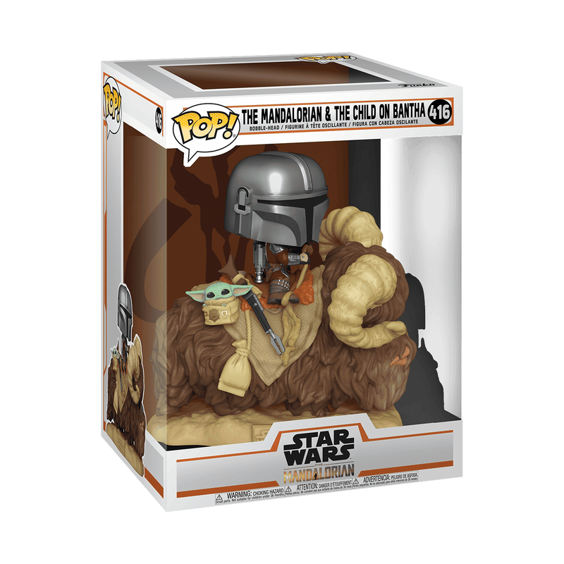 Pop! Deluxe Mando on Bantha With Child In Bag, , hi-res view 2