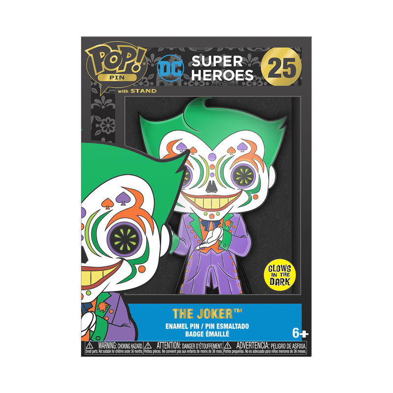 Pop! Pin The Joker (Dia De Los DC) (Glow), , hi-res view 1