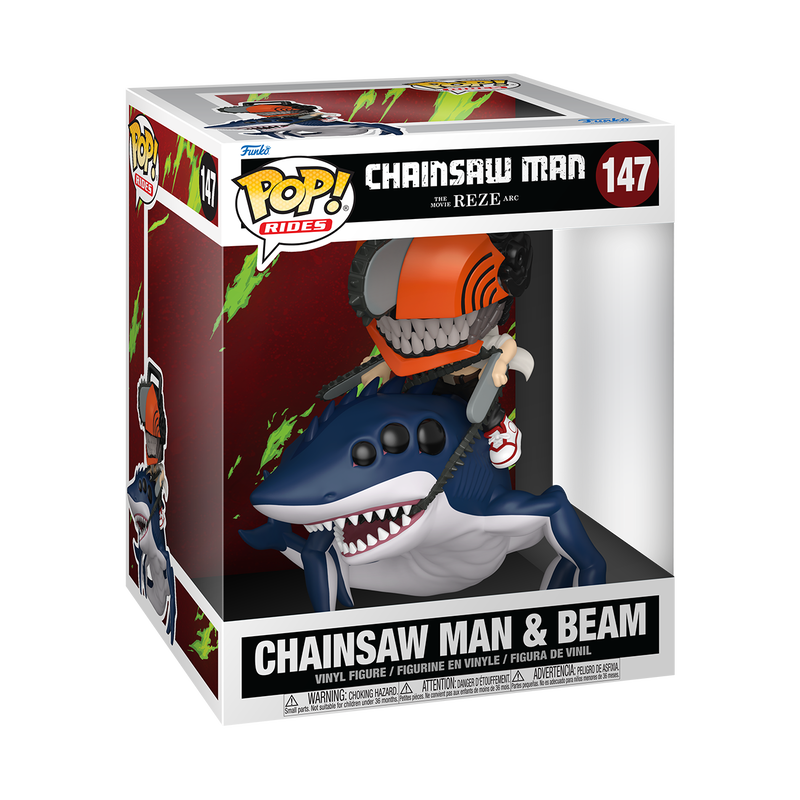 Pop! Ride Deluxe Chainsaw Man & Beam, , hi-res view 2