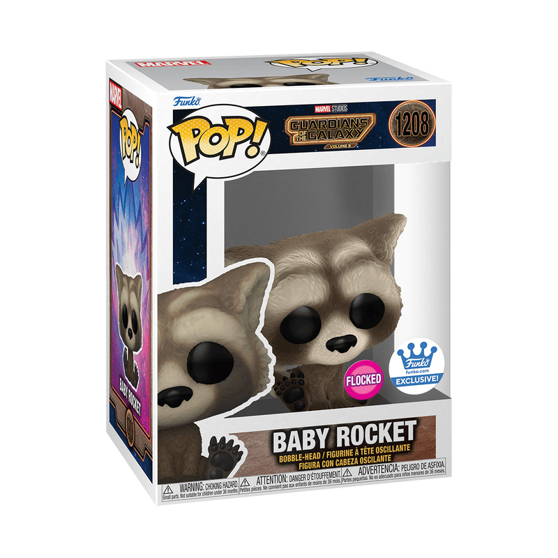 Hond Associëren vrachtauto Buy Pop! Baby Rocket (Flocked) at Funko.