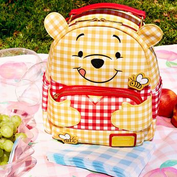 Winnie the Pooh Gingham Cosplay Mini Backpack, Image 2