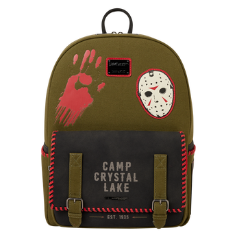 Friday the 13th Camp Crystal Lake Canvas Glow Full-Size Backpack, Image 1