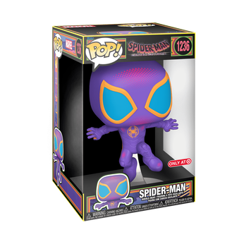 Pop! Jumbo Spider-Man (Miles Morales) (Black Light), Image 2