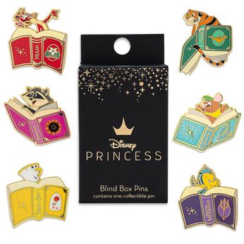 Disney Princess Sidekicks Books Blind Box Enamel Pin, , hi-res view 1