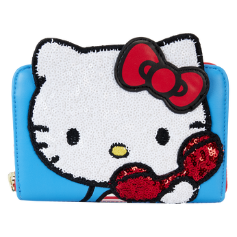 Sanrio Exclusive Hello Kitty 50th Anniversary Phone Sequin Cosplay Zip Around Wallet, Image 1