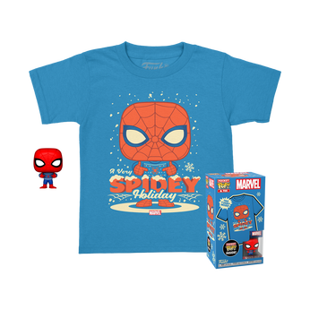 Pocket Pop! & Kids Tee Holiday Spider-Man, Image 1