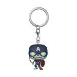 Pop! Keychain Zombie Captain America, , hi-res view 1