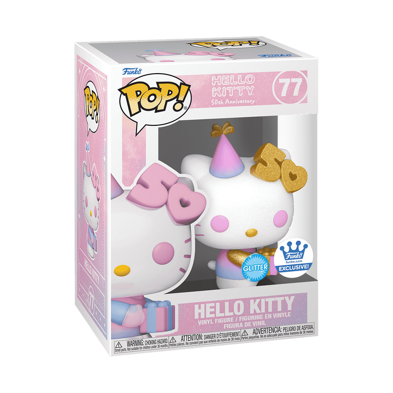 Pop! Hello Kitty with Present (50th Anniversary) (Glitter), , hi-res view 2