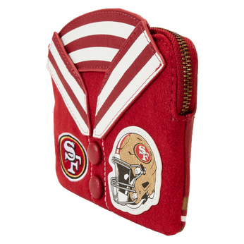 NFL San Francisco 49ers Varsity Wristlet Wallet, Image 2