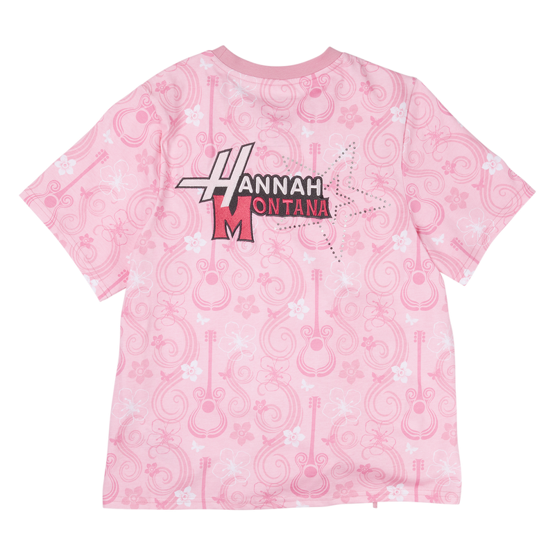 Hannah Montana Drawstring Hem All-Over Print Unisex Tee, , hi-res view 4