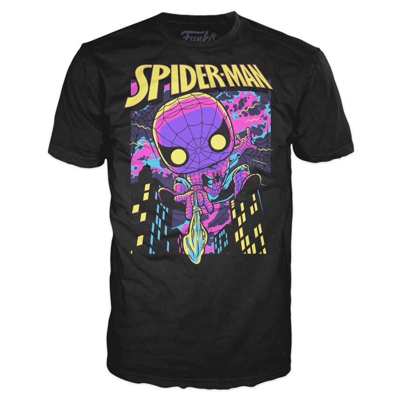 N4S Pocket POP&Tee: Blacklight-Spiderman(T-Shirt), , hi-res view 1