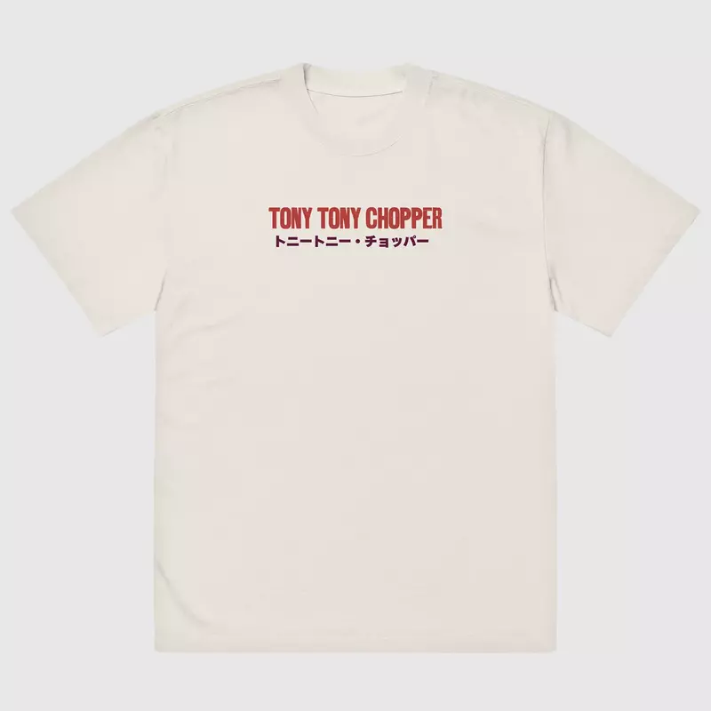 One Piece Chopper Oversized Faded Tee, , hi-res view 3