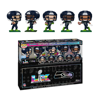 Pop! Seattle Seahawks NFL Super Bowl LX Champions 5-Pack, Image 1