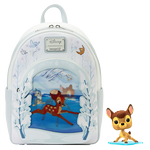 【Lounge Fly】Bambi on Ice Lenticular Mini Backpack Loungefly Bambi On Ice Mini Backpack Lenticular Disney Bag