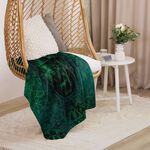 Wicked Elphaba Grimmerie Sherpa Blanket, , hi-res view 1
