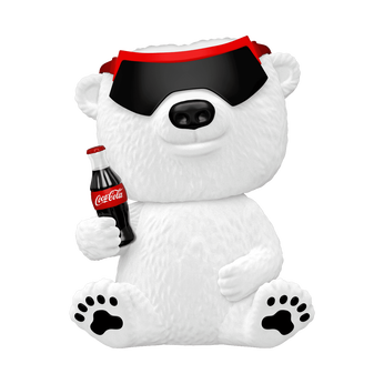 Pop! 90s Coca-Cola Polar Bear (Flocked), Image 1