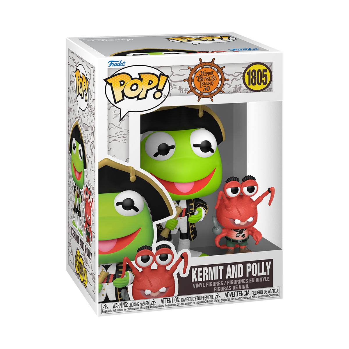 Детская фигурка Funko Pop! & Buddy Kermit and Polly (Muppet Treasure Island) — фото 2