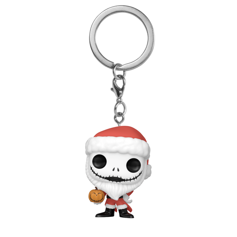 Pop! Keychain Santa Jack with Jack O-Lantern, , hi-res view 1