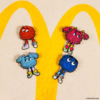 McDonald's Vintage Fry Kids 4-Piece Pin Set , Image 2
