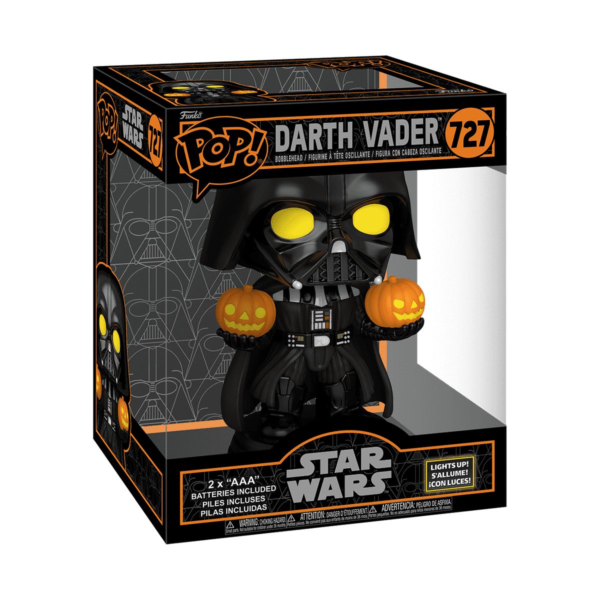 Светящаяся фигурка Funko Pop! Super Darth Vader с тыквами-фонарями — фото 2